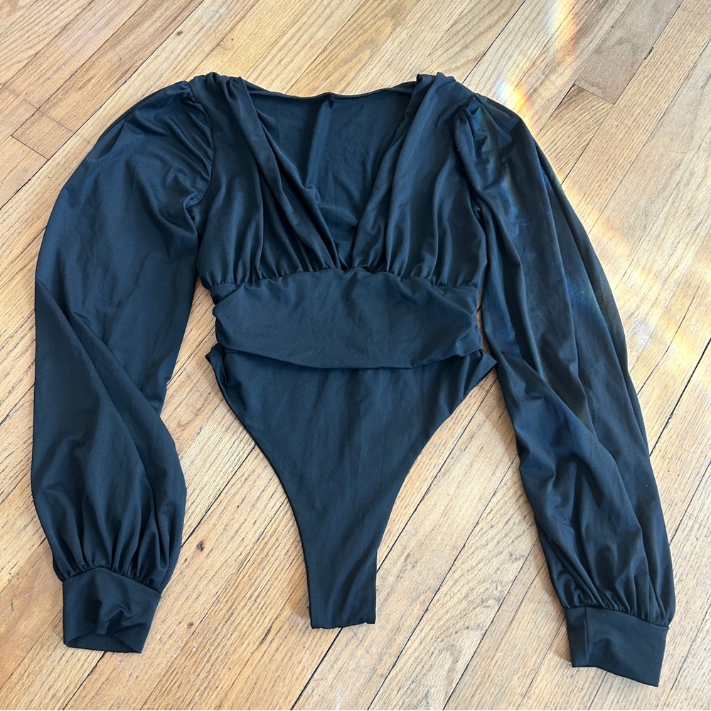 Black Long Sleeve Bodysuit